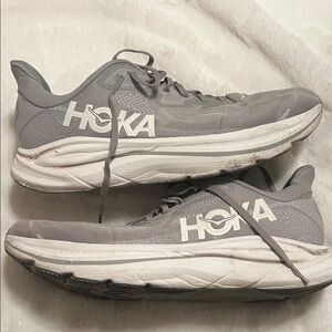 Hoka Gray Athletic Sneakers
